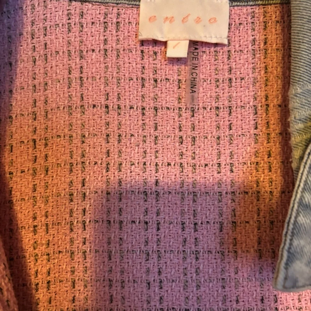 Pink Textured Jacket - Picture 1 of 5